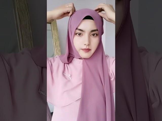 Full Coverage Schools Hijab Style, Modest Hijab Style | How to wrap hijab #hijabstyle #hijabtutorial