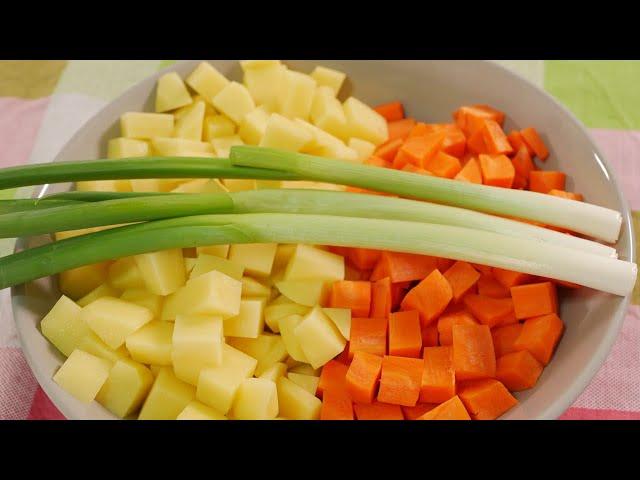 Stir Fry Potato & Carrot with Rice *Easy Recipe * Speed Cooking