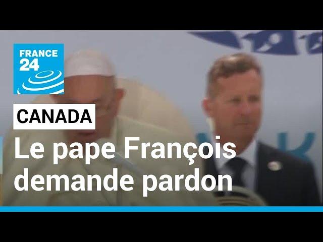 Au Canada, le pape François "demande pardon pour le mal commis" contre les autochtones