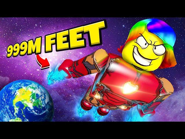 Roblox IRON MAN SIMULATOR I flew 999M FT to SPACE