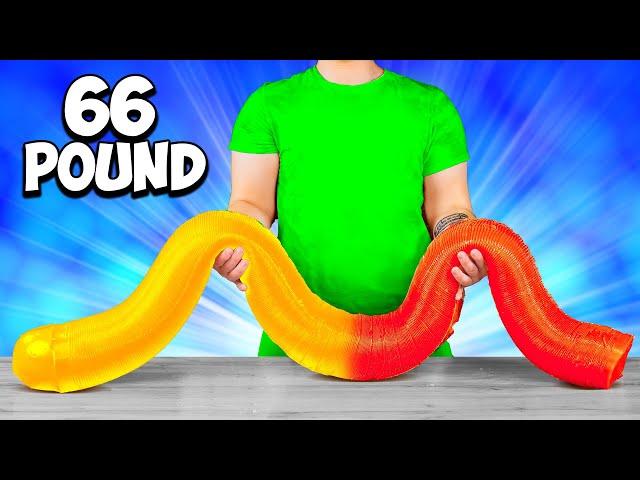 Giant 66-Pound Gummy Worm | How to Make The World’s Largest DIY Gummy Worm by VANZAI COOKING