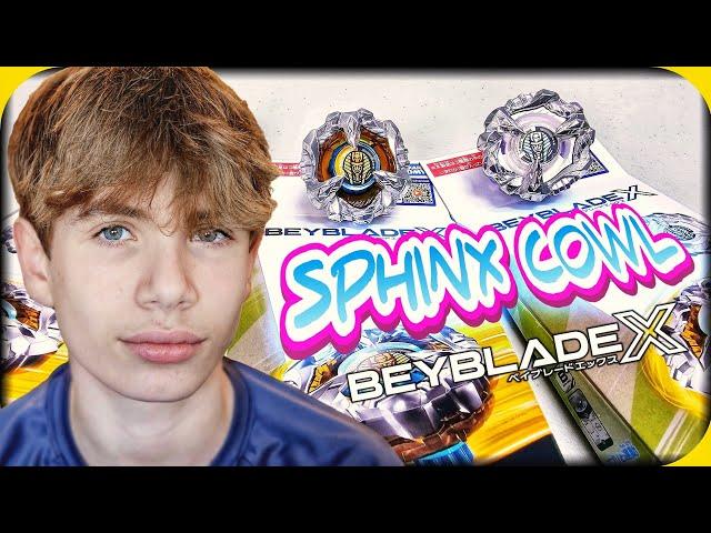 SPHINX COWL Beyblade X Random Booster Full Set - Unboxing and Battles