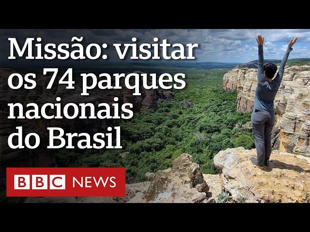 O casal que percorre os 74 parques nacionais do Brasil