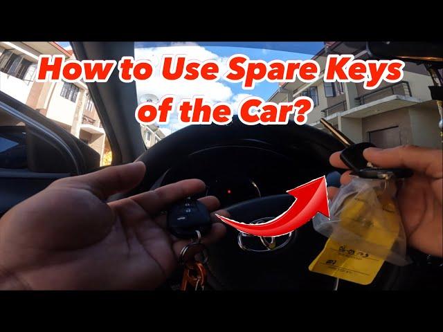 PAANO GAMITIN ANG SPARE KEYS NG CAR | HOW TO USE THE SPARE KEY OF CAR.