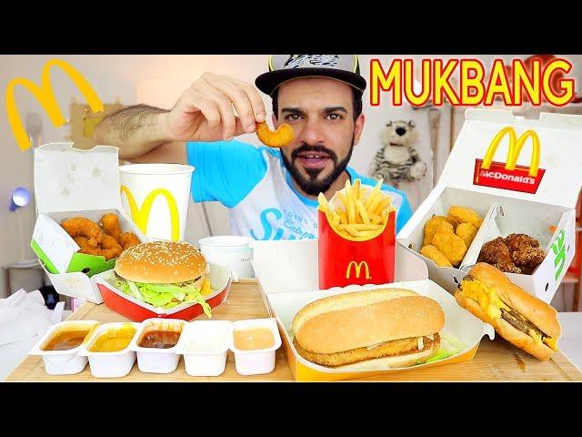 موكبانغ ماكدونالدز - وجبة متنوعة من الماكدونالدز ماكبانغ McDonald's Eating Show | Mukbang 맥도날드 먹방