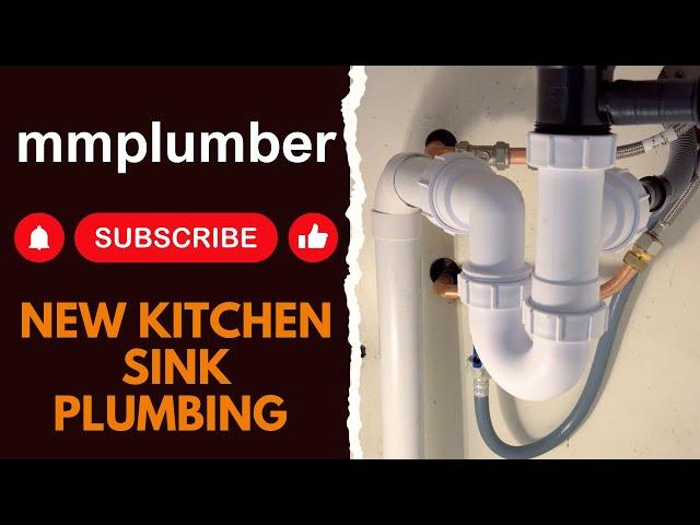 New kitchen sink tap & plumbing