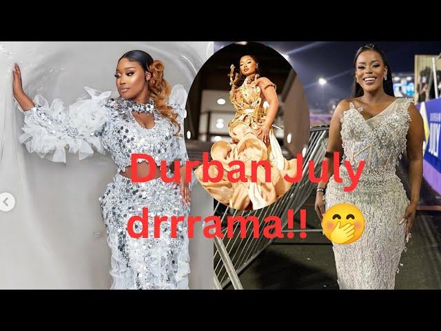 Stunning Durban July looks|Eva and Dineo drama |Cyan boujee stolen design, 