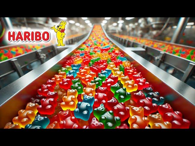 How Millions of Gummy Bears Are Made in a Factory | Gummy Bears Factory Process