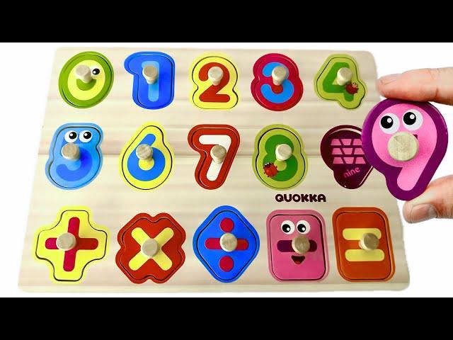 Learn Shapes, Numbers, Counting with Activity Puzzle | Best Preschool Toddler Fun Toy Learning Video