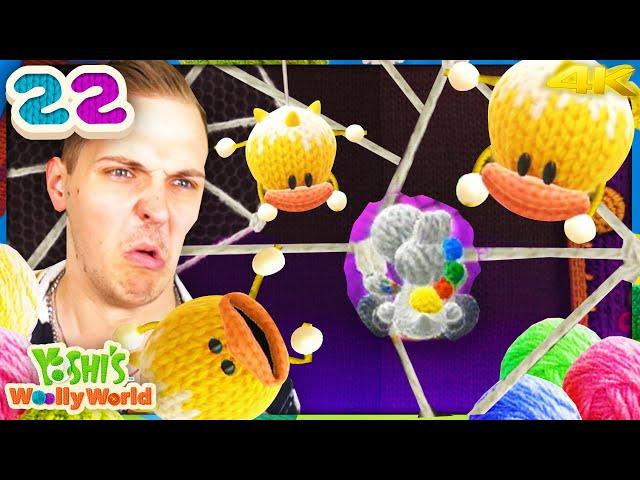 Let’s Play Yoshi's Woolly World #22  Die Spinnen sind los!