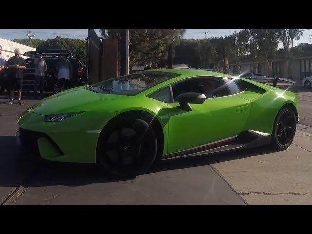 Taking Delivery Of A Lamborghini Huracan Performonte