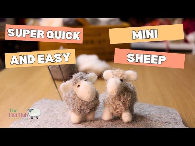 Learn The Absolute Basics of Needle Felting: Cute Sheep Project!