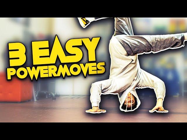 3 Easy BREAK DANCE POWERMOVES for Beginners