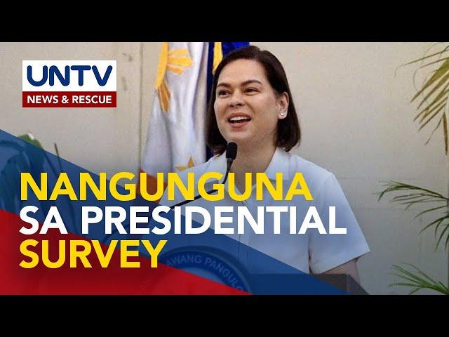 VP Sara, Sen. Tulfo, tabla sa mga napipisil na maging presidente sa 2028 — survey