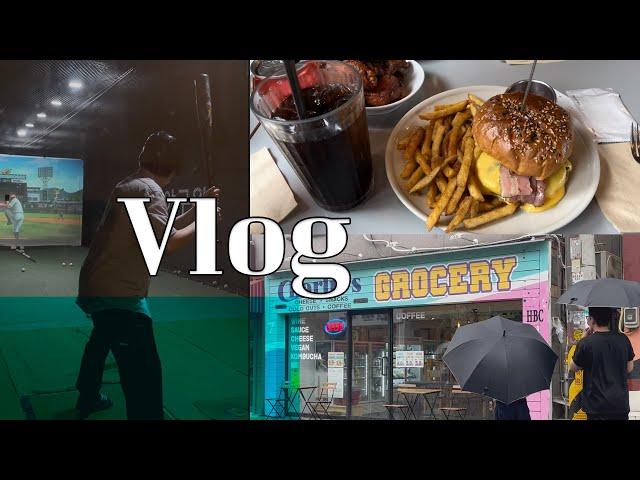 [Vlog] 음주브이로그 / 스크린야구 / 이태원 해방촌 투어 / 더백푸드트럭