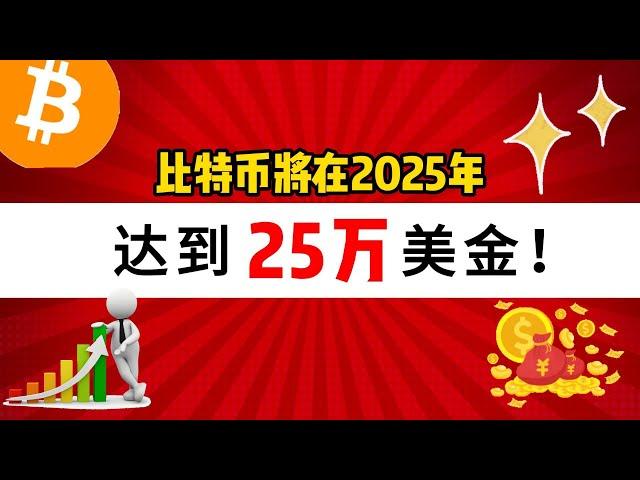 比特币将在2025年达到25万美金！