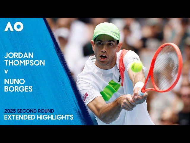 Jordan Thompson v Nuno Borges Extended Highlights | Australian Open 2025 Second Round