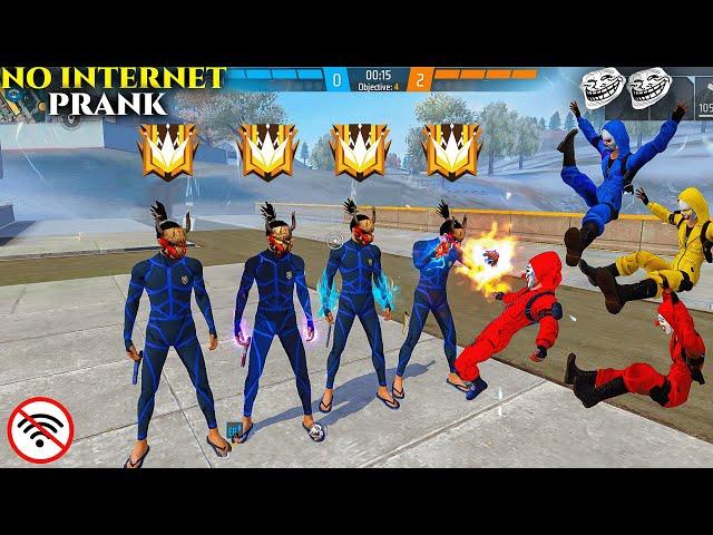 No Internet Prank | FREE FIRE FUNNY GAMEPLAY | NADIYA FF