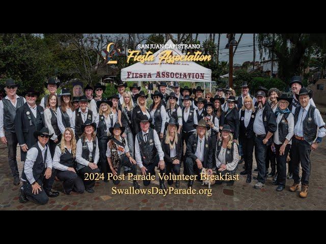 2024 SJC Fiesta Association Post Swallows Day Parade Volunteer Breakfast