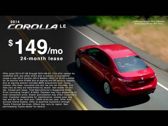 Toyota Lease Advertising Digital Marketing