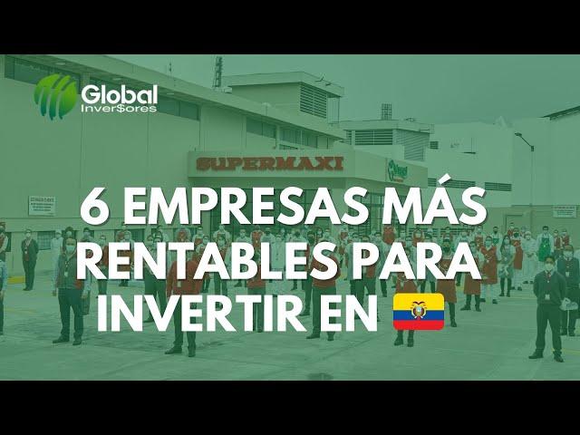  6 Empresas de Mayor Rentabilidad en Ecuador para Invertir / Negocios Rentables 2022 Dónde Invertir