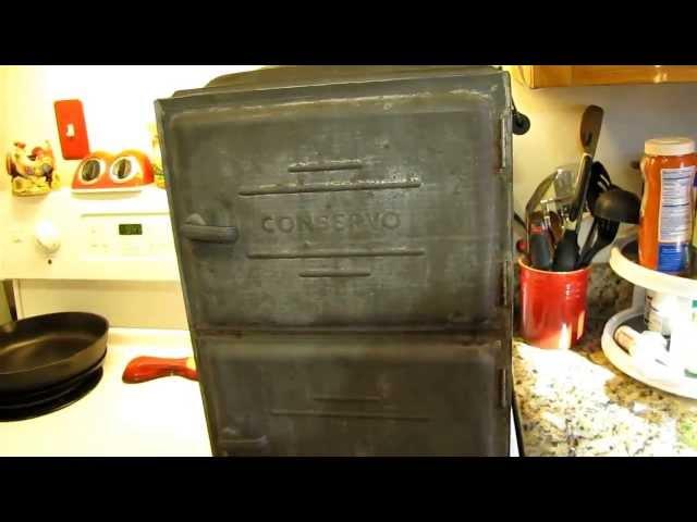 Cooking a country ham using the Swartzbaugh Conservo Toledo Cooker