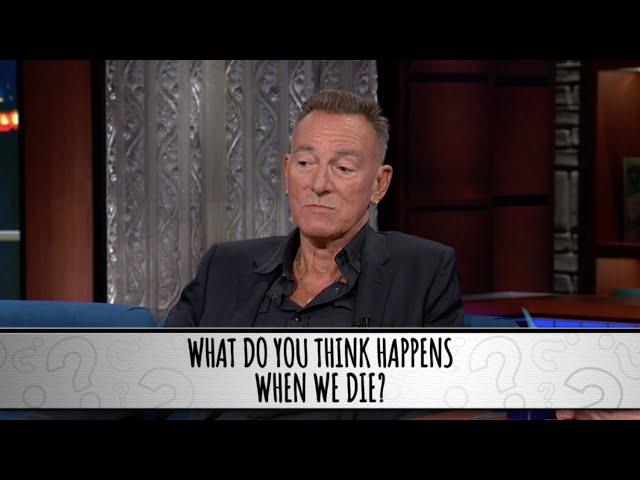 Bruce Springsteen Takes The Colbert Questionert