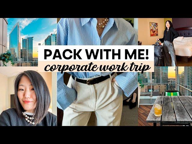 WORK OUTFITS // PACK WITH ME FOR A CORPORATE WORK TRIP