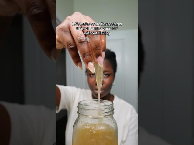 DIY Flaxseed Gel for Hair Growth and Crazy Definition  #naturalhair #hairgrowth #4chair