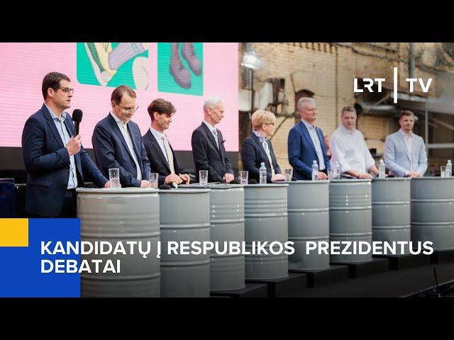 Žinau, ką renku: kandidatų į Prezidentus debatai 2024 | 2024-05-04