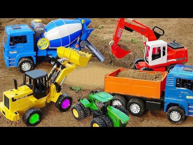 Mega RC Trucks RC Heavy Haulage RC Car Transport RC Traktor Volvo Lesu BL71 RC Wheel Loader Dozer!!