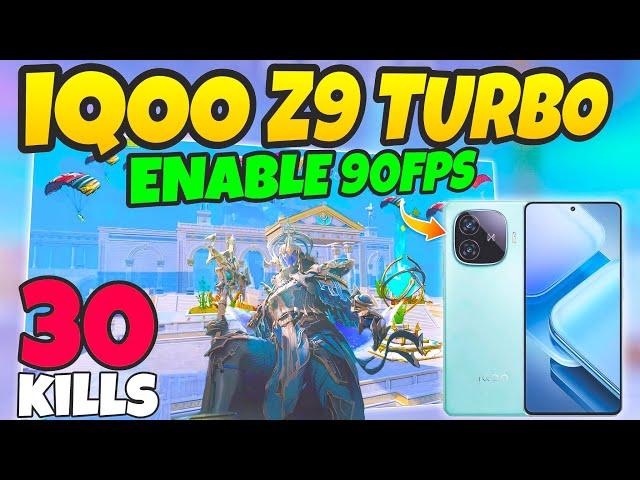 iQOO Z9 Turbo 5G BGMI ( Poseidon Mode 3.3 ) Test on Fps Meter 90fps Come