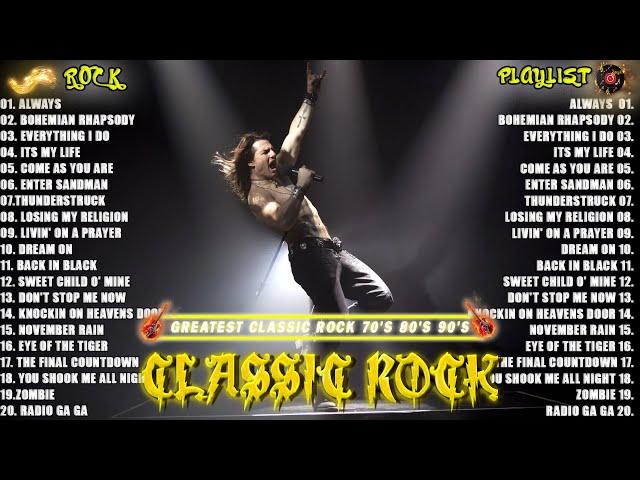 Top 50 Classic Rock Songs of all time Metallica, Queen, Nirvana, Guns N Roses, Bon Jovi