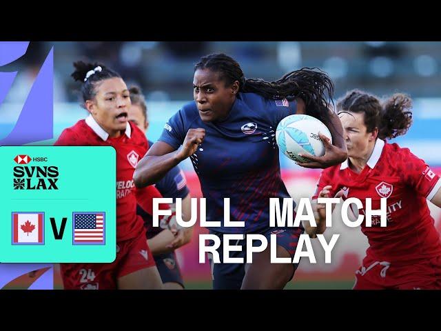 Continental Neighbours Clash in 3rd Place Playoff - Canada v USA | LA HSBC SVNS - Full Match