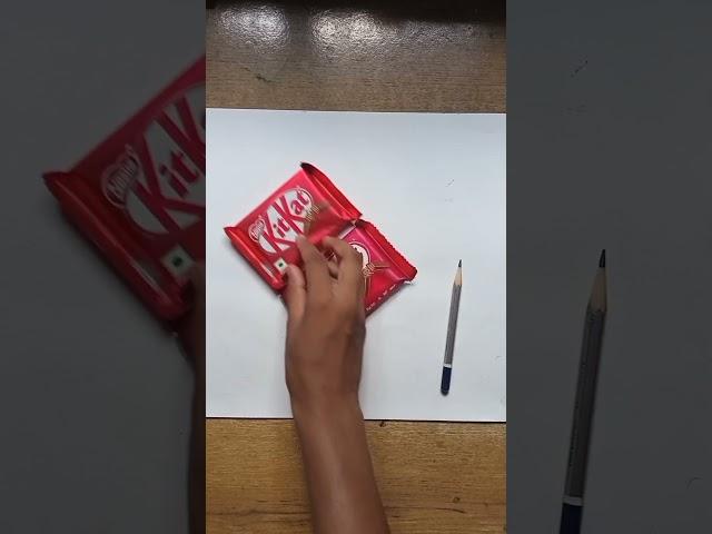 wait wait wait!!! l is this real  #art #realistic #painting #chocolate #kitkat