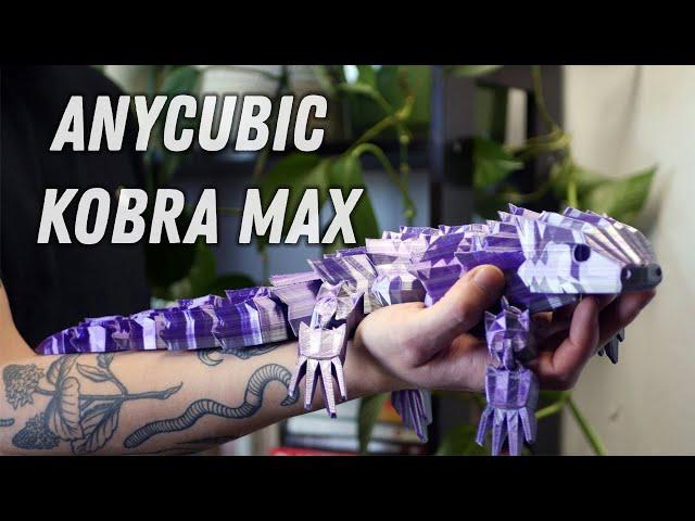 HUGE 3D PRINTS -- Anycubic Kobra max 3d printer review