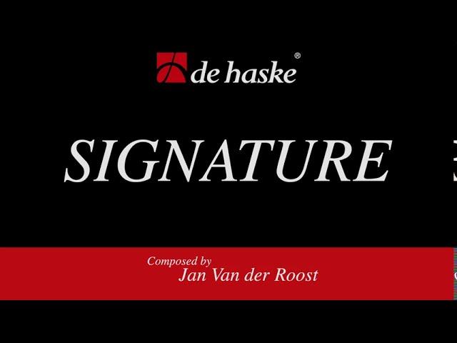Signature – Jan Van der Roost