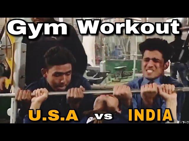 Gym workout in USA vs india | Round2hell | R2H