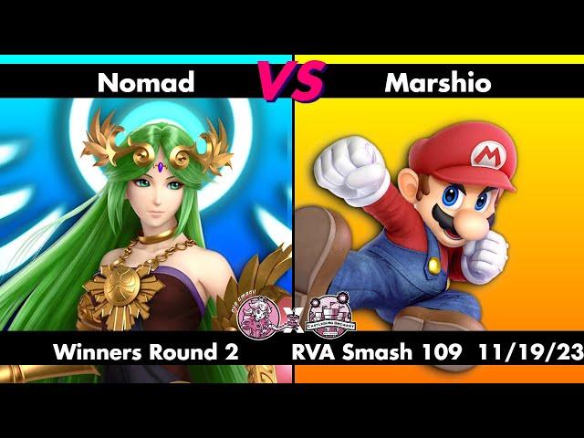 RVA Smash 109: Nomad (Palutena) vs Marshio (Mario) | Winners Round 2 | 40 Entrants | SSBU