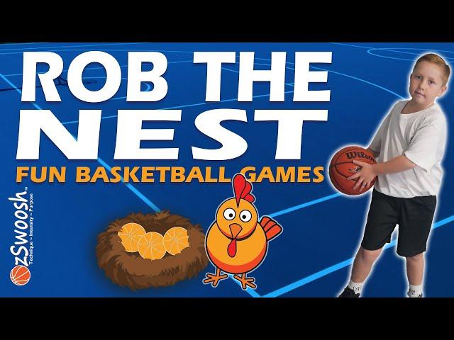 Fun Youth Basketball 'SUPER' Drill - Rob the Nest  (Skills Game)