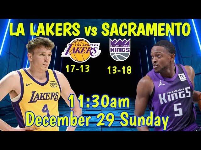 LA LAKERS vs SACRAMENTO I LIVE SCOREBOARD PLAY-BY-PLAY & COMMENTARY