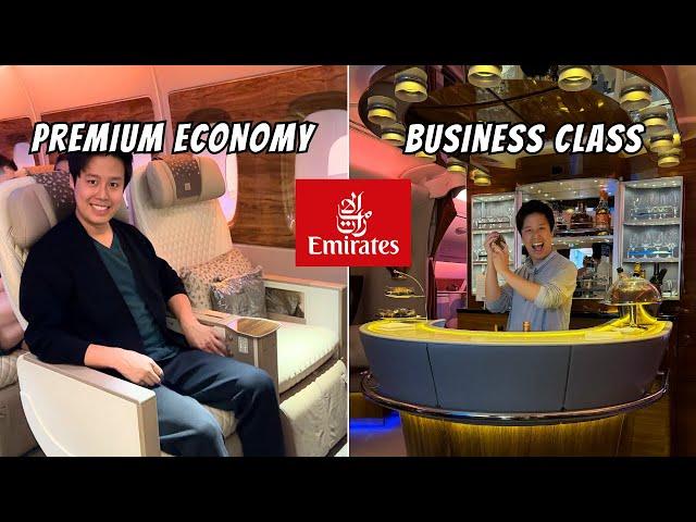 Flying the NEW Emirates Premium Economy & Business Class Sydney to Dubai Return