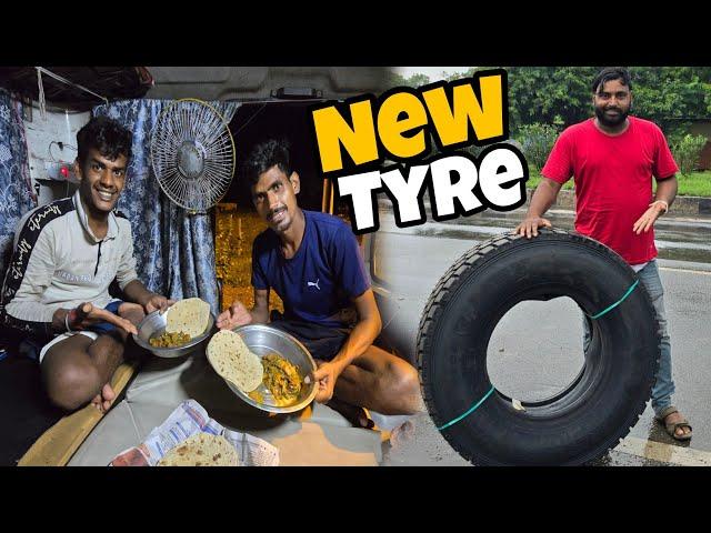 Finally Vikash Aa Gaya Truck Pe || Long Trip Ke Liye New Tyre Laga Liye Truck Me || #vlog