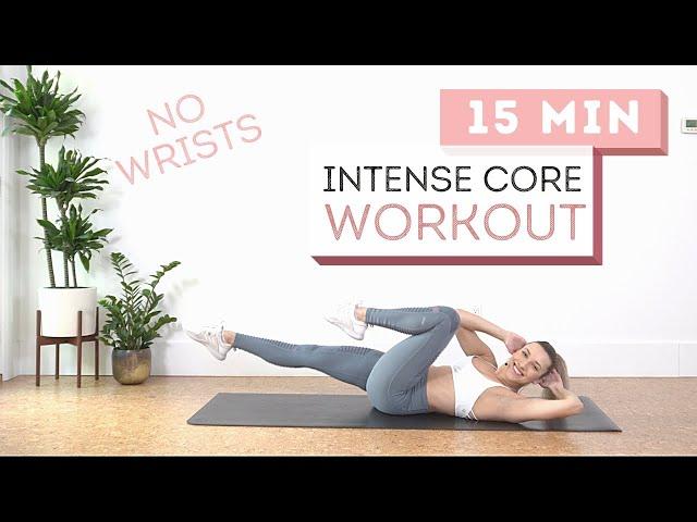 15 min INTENSE CORE WORKOUT // No Wrists