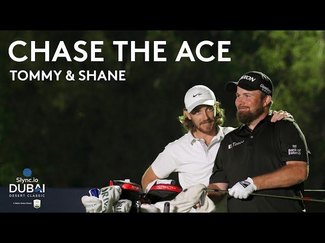 Tommy Fleetwood & Shane Lowry try to make a hole-in-one with 50 balls