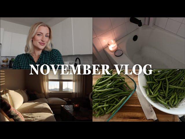 VLOG: cozy at home, thanksgiving cooking, new car