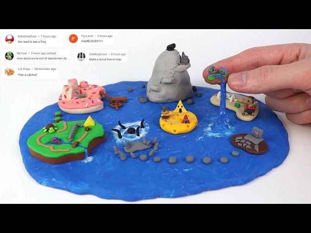 Using Your Comments To Make This World Out Of Clay - (30k Subscriber Special)