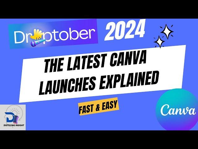 How to Use LATEST CANVA LAUNCHED Features (DROPTOBER 2024 Update), QUICK AND EASY TUTORIAL