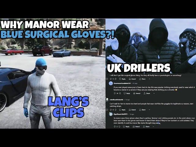 Louu Explains "WHY MANOR WEAR BLUE SURGICAL GLOVES?" & Reacts to Lang's Clips | NOPIXEL 4.0 GTARP