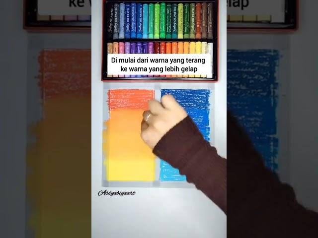 Tutorial blending menggunakan oil pastel